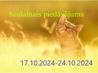 Oktobra 2.Saulainais piedāvājums